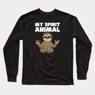 My Spirit Animal Sloth Long Sleeve T-Shirt